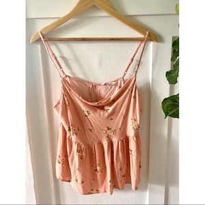 AEO Cowl Neck Floral Cami